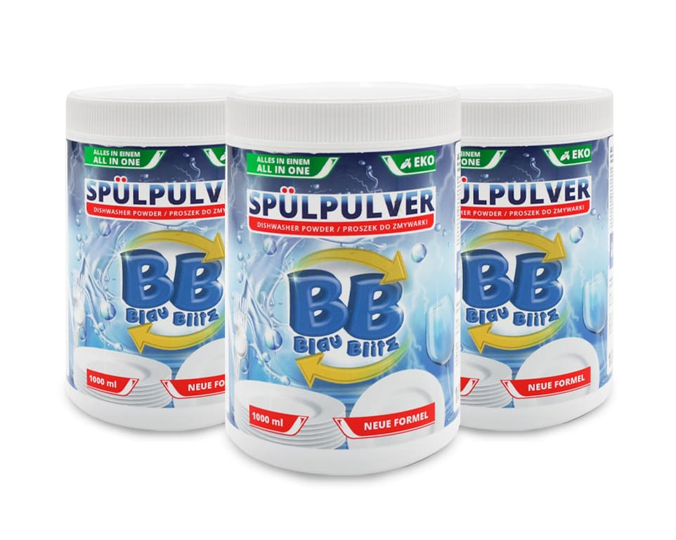 Geschirrspülmaschinenpulver BLAU BLITZ 1000 ml