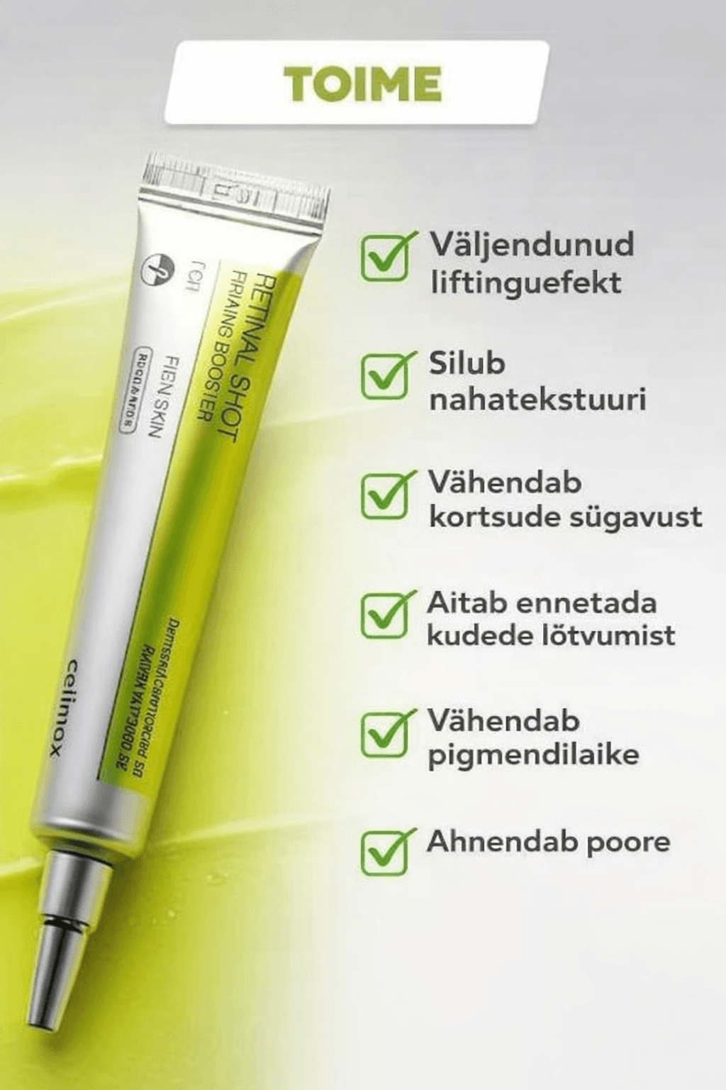 Celimax The Vita-A Retinal Shot Tightening Booster — антивозрастной крем-бустер с ретиналем, 15 мл 3